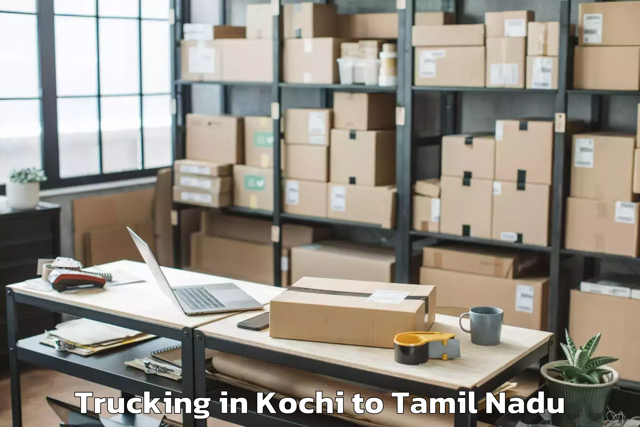 Leading Kochi to Uthiramerur Trucking Provider